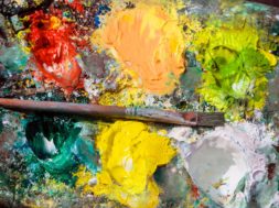 the color palette and the brush of a painter.